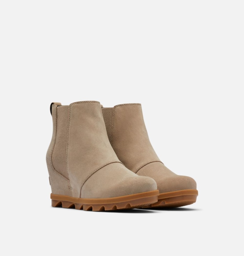 Damen Joan Of Arctic Wedge II Chelsea Bootie Omega Taupe-Gum Sorel Schweiz