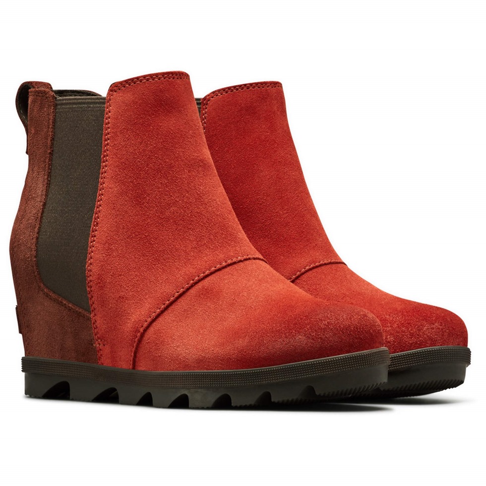 Joan Of Arctic Wedge Ii Chelsea Wanderschuh Für Damen Carnelian Red Sorel Schweiz