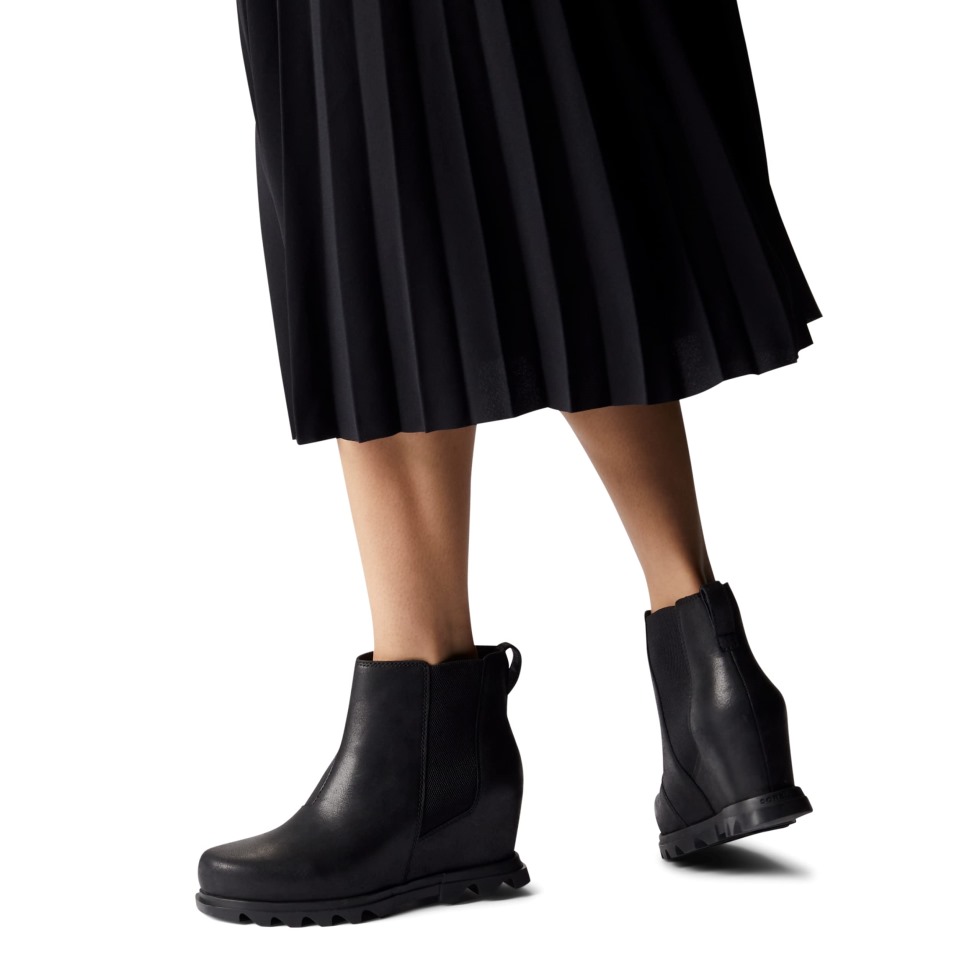 Damen Joan Of Arctic Wedge III Chelsea Boots Black-Sea Salt Sorel Schweiz