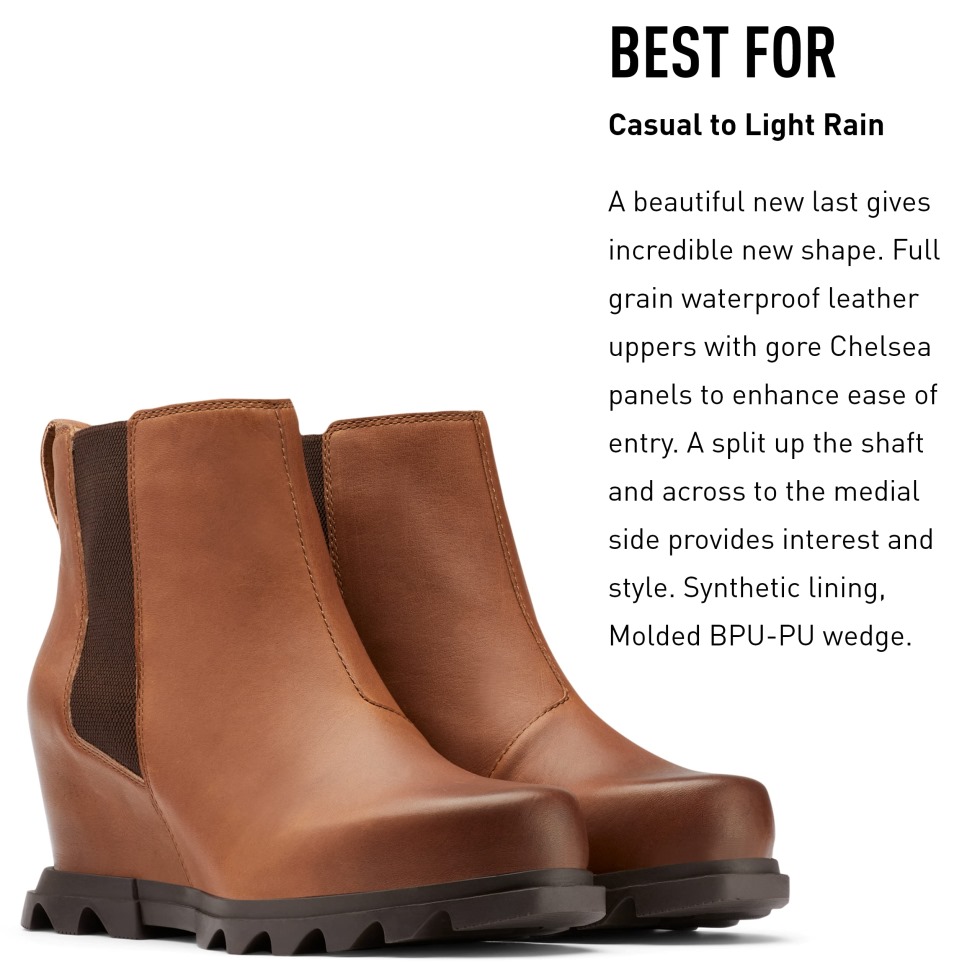 Joan Of Arctic Wedge Iii Chelsea Boots Damen Omega Taupe-gum 2 Sorel Schweiz