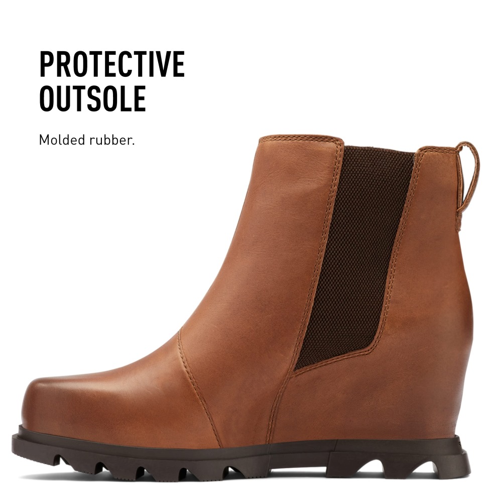 Joan Of Arctic Wedge Iii Chelsea Boots Damen Omega Taupe-gum 2 Sorel Schweiz