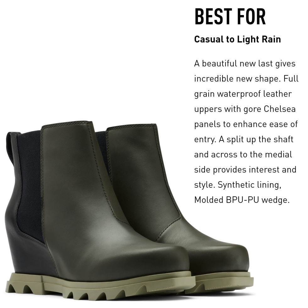 Damen Joan Of Arctic Wedge III Chelsea Boot Uniform Blue-Gum 2 Sorel Schweiz