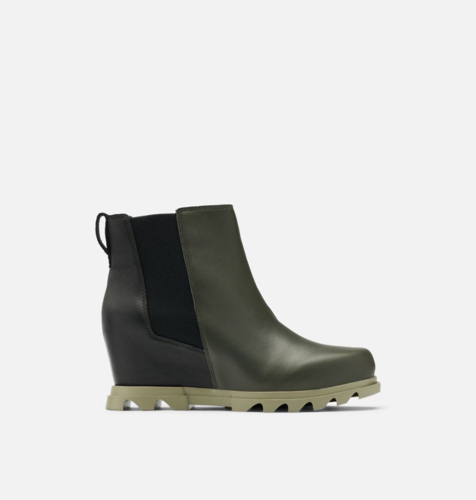 Joan Of Arctic Wedge Iii Chelsea Bootie Für Damen Dark Moss-sage Sorel Schweiz