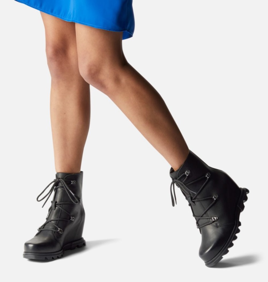 Joan Of Arctic Wedge III Lace Bootie Für Damen Sorel Schweiz Schwarzmeersalz