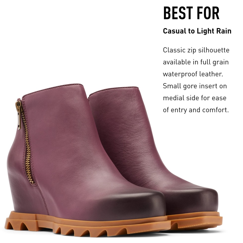 Joan Of Arctic Wedge Iii Damenstiefel Mit Reißverschluss Sorel Schweiz Schwarz-meersalz