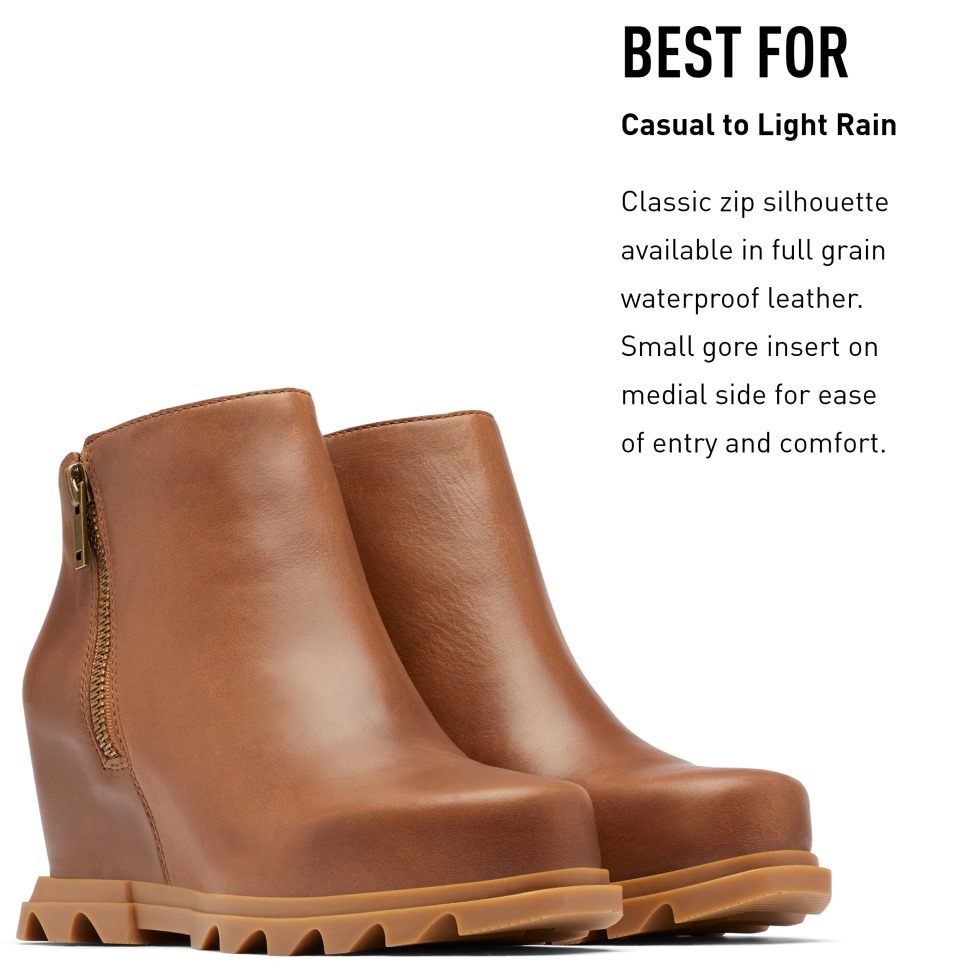 Joan Of Arctic Wedge Iii Zip Boot Für Damen Sorel Switzerland Dark Moss-sage