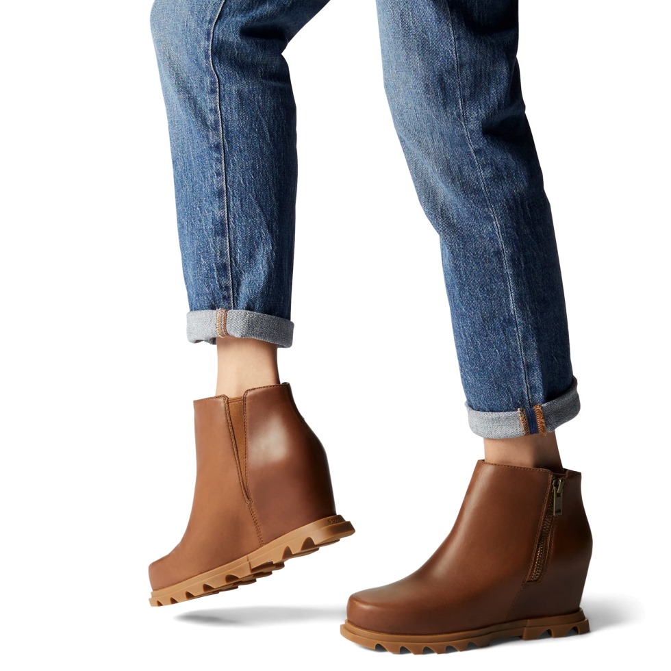 Joan Of Arctic Wedge Iii Zip Boot Für Damen Sorel Switzerland Dark Moss-sage