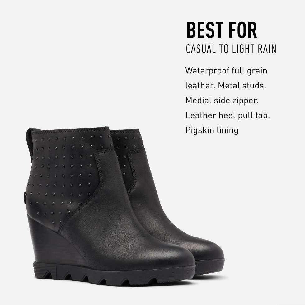 Joan Uptown Bootie Stud Regen Wasserdicht Sorel Switzerland Black Damen