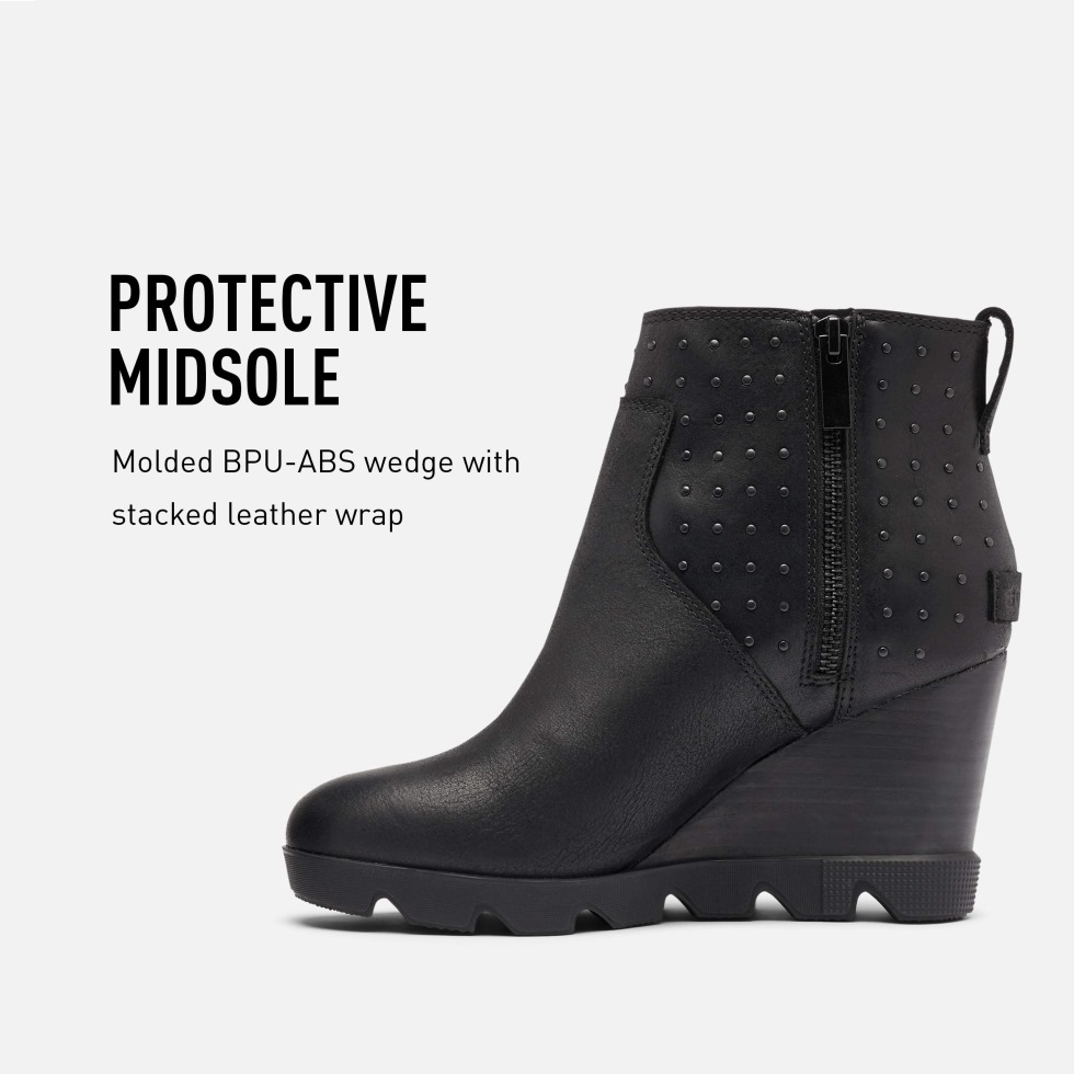 Joan Uptown Bootie Stud Regen Wasserdicht Sorel Switzerland Black Damen