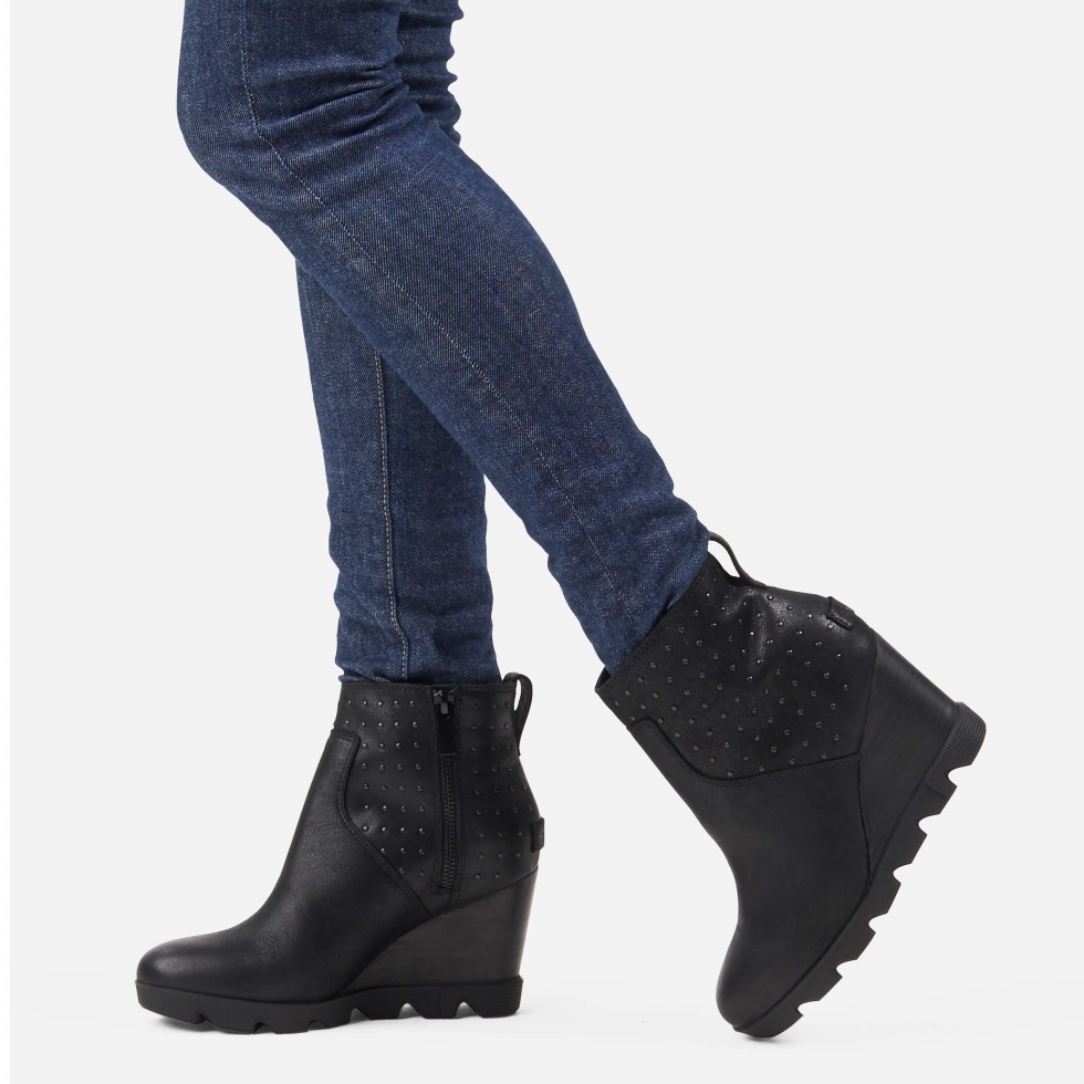 Joan Uptown Bootie Stud Regen Wasserdicht Sorel Switzerland Black Damen