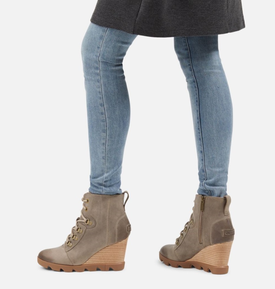 Damen Joan Uptown Schnürstiefelette Sorel Switzerland Khaki Ii