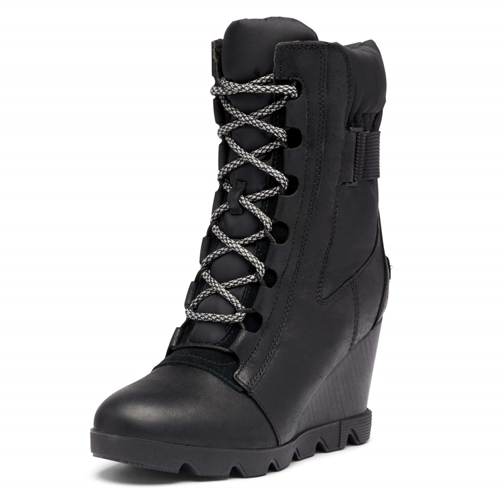 Damen Joan Uptown Mid Lace Boot Regenwasserfest Sorel Schweiz Schwarz