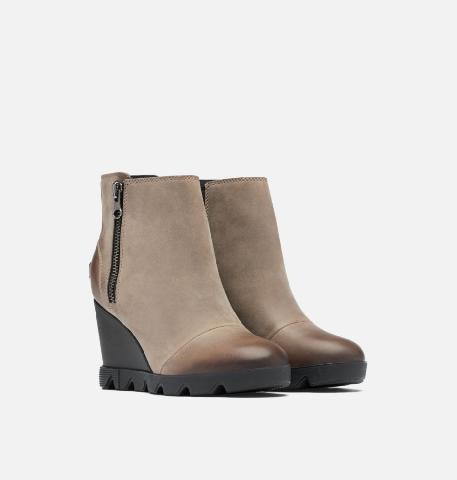 Joan Uptown Zip Bootie Für Damen Sorel Switzerland Khaki Ii-schwarz