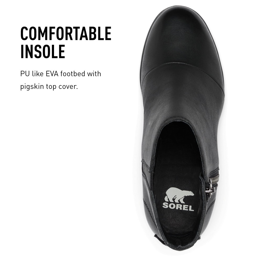 Joan Uptown Zip Bootie Für Damen Sorel Switzerland Quarry-black