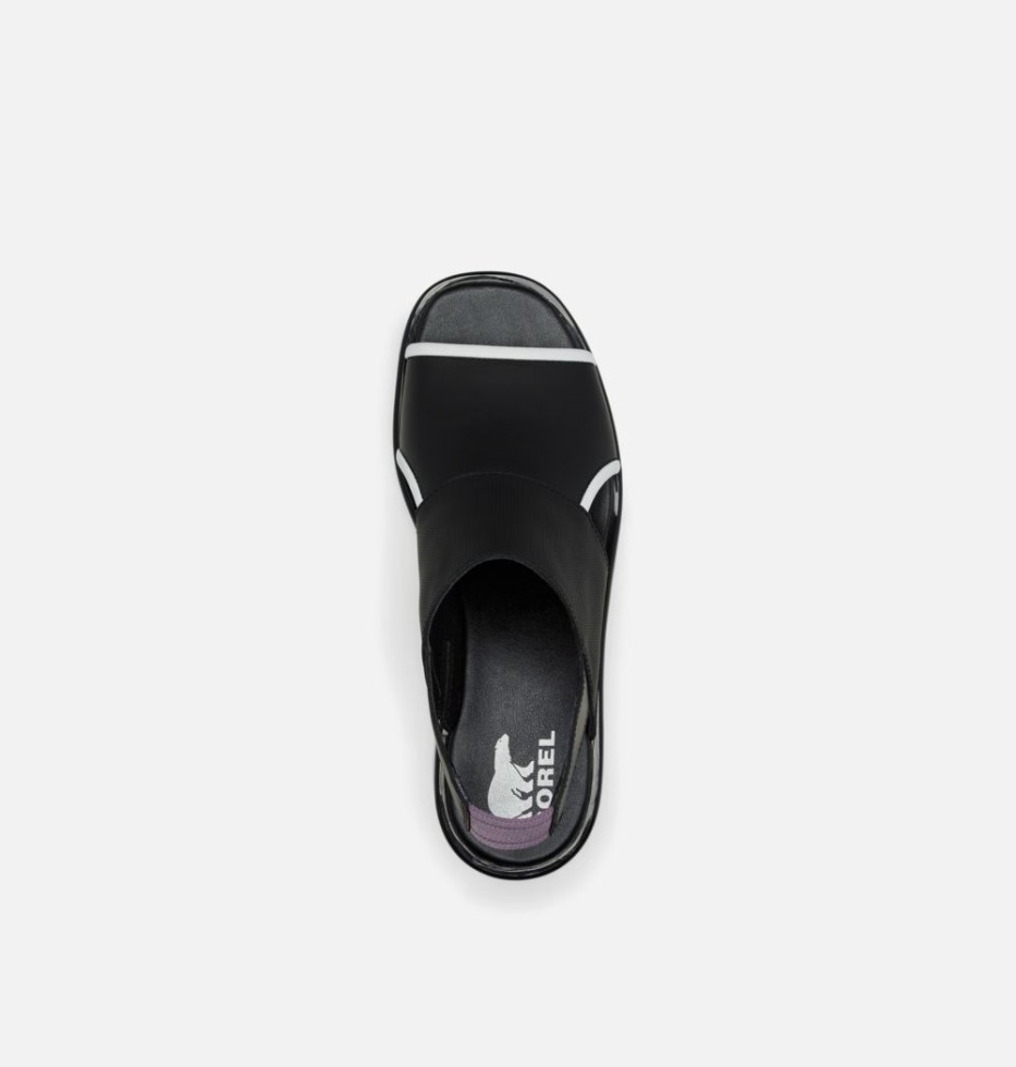 Joanie Iii Damen-slingback-keilsandale Schwarz-olive Sorel Schweiz