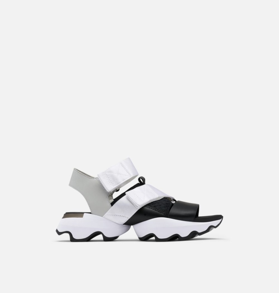 Damen Kinetic Impact Sandale Sorel Schweiz Weiss-schwarz