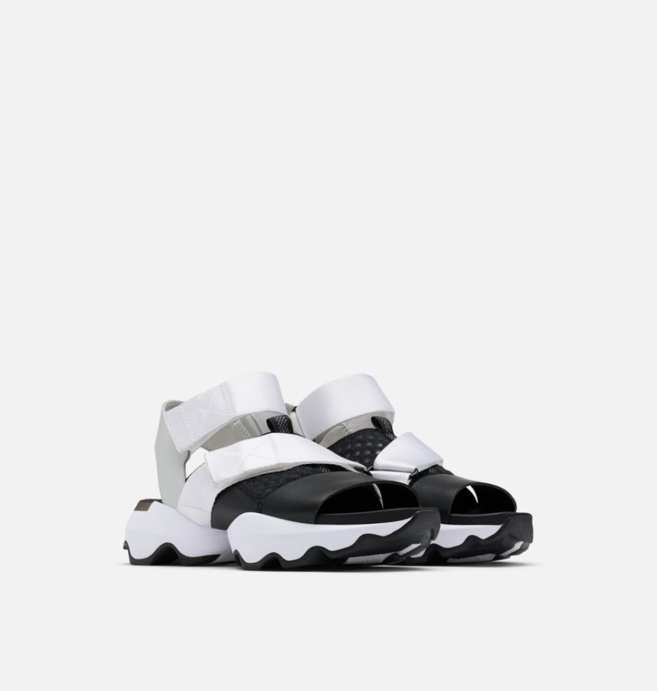 Damen Kinetic Impact Sandale Sorel Schweiz Weiss-schwarz