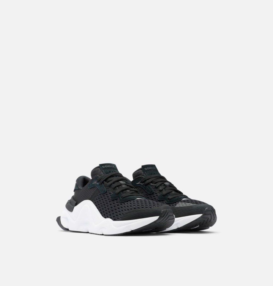 Damen Kinetic Rnegd Schnürsneaker Sorel Schweiz Schwarz-weiss