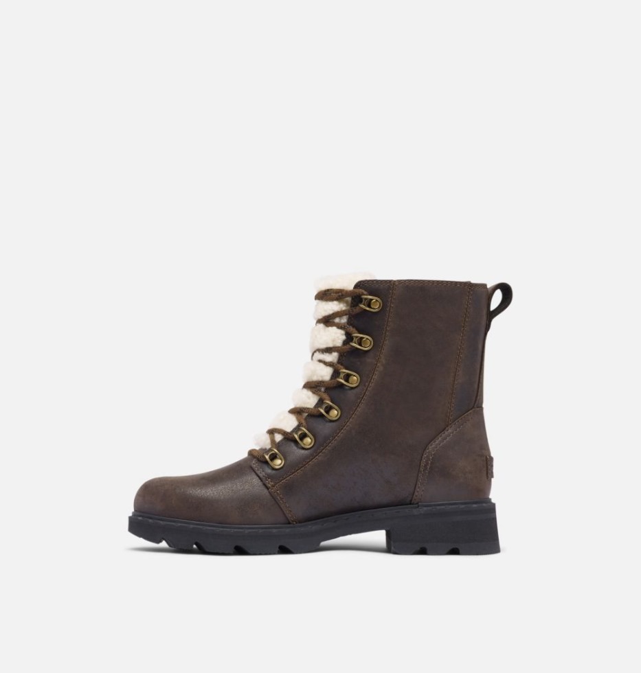 Lennox Lace Cosy Boot Für Damen Sorel Schweiz Geschwärzt Braun