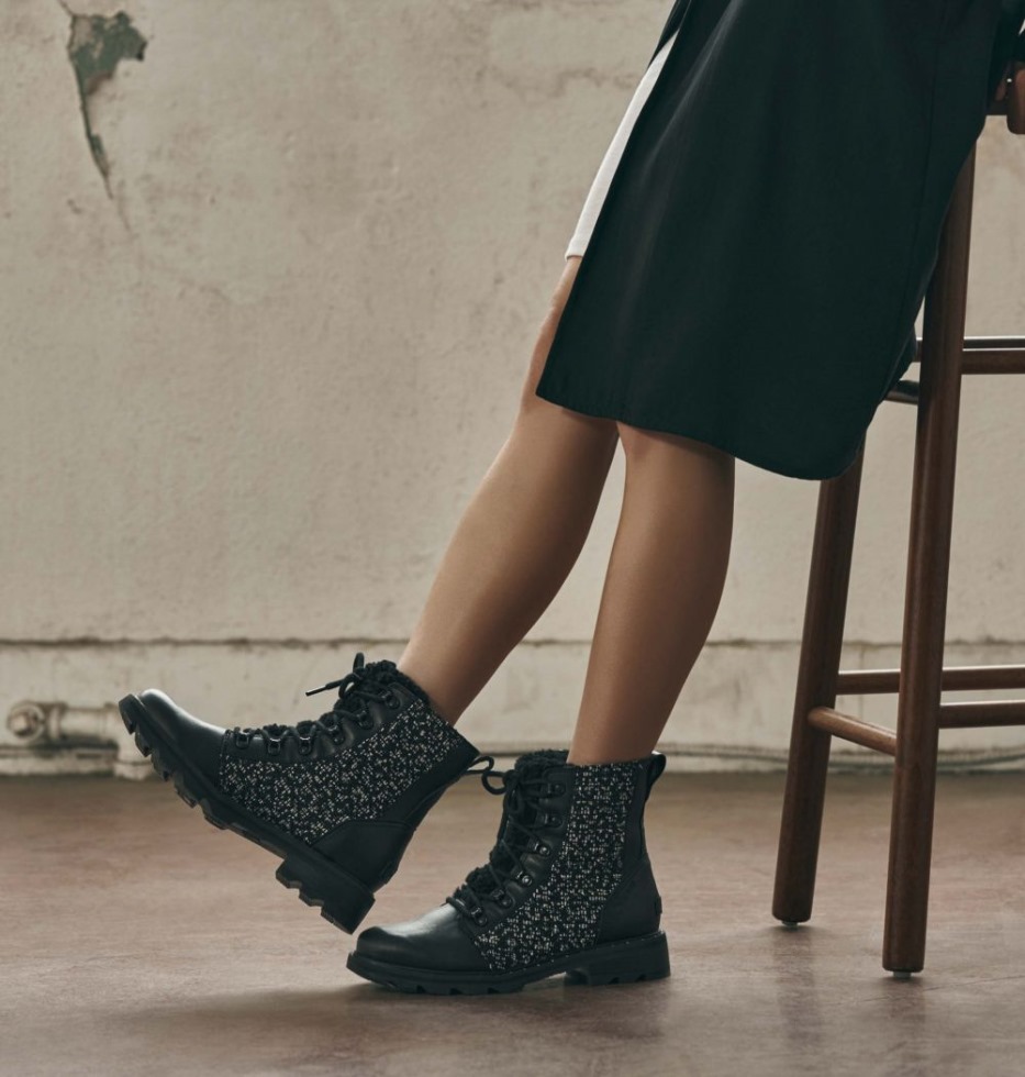 Lennox Lace Cosy Bootie Für Damen Schwarz-schwarz Sorel Schweiz