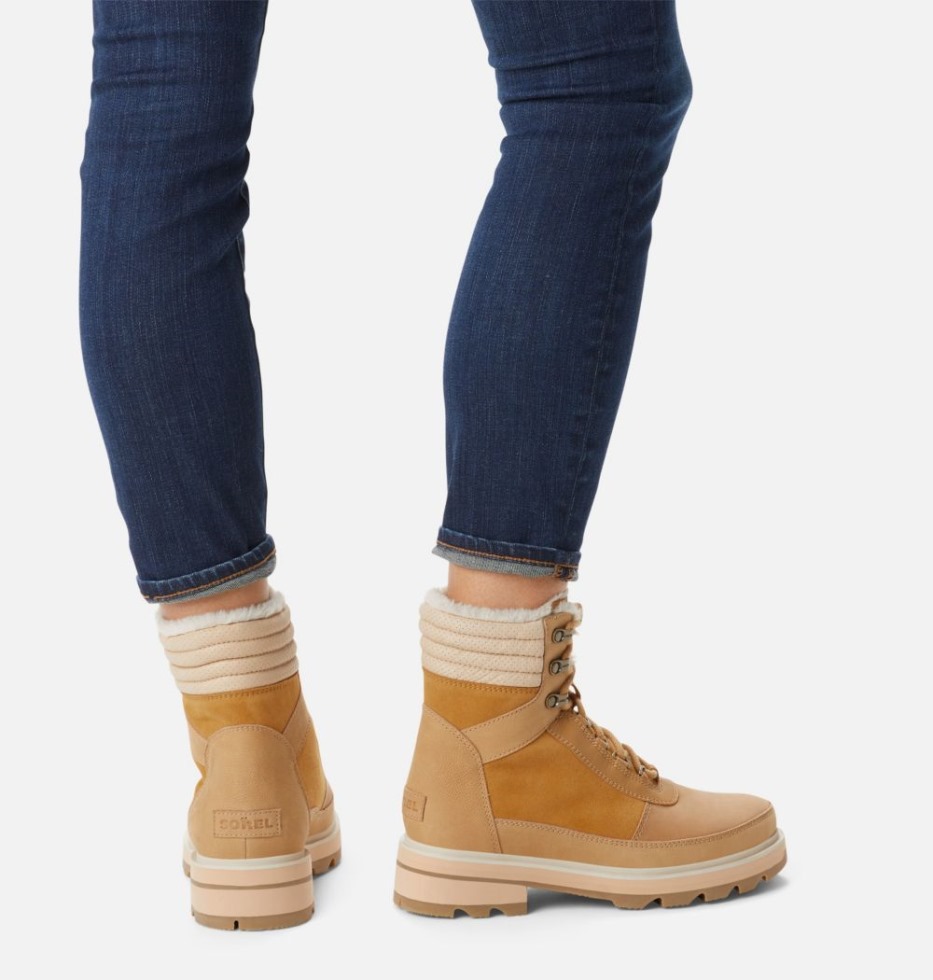 Lennox Lace Cosy Stkd Boot Für Damen Sorel Schweiz Geo Gelb-curry