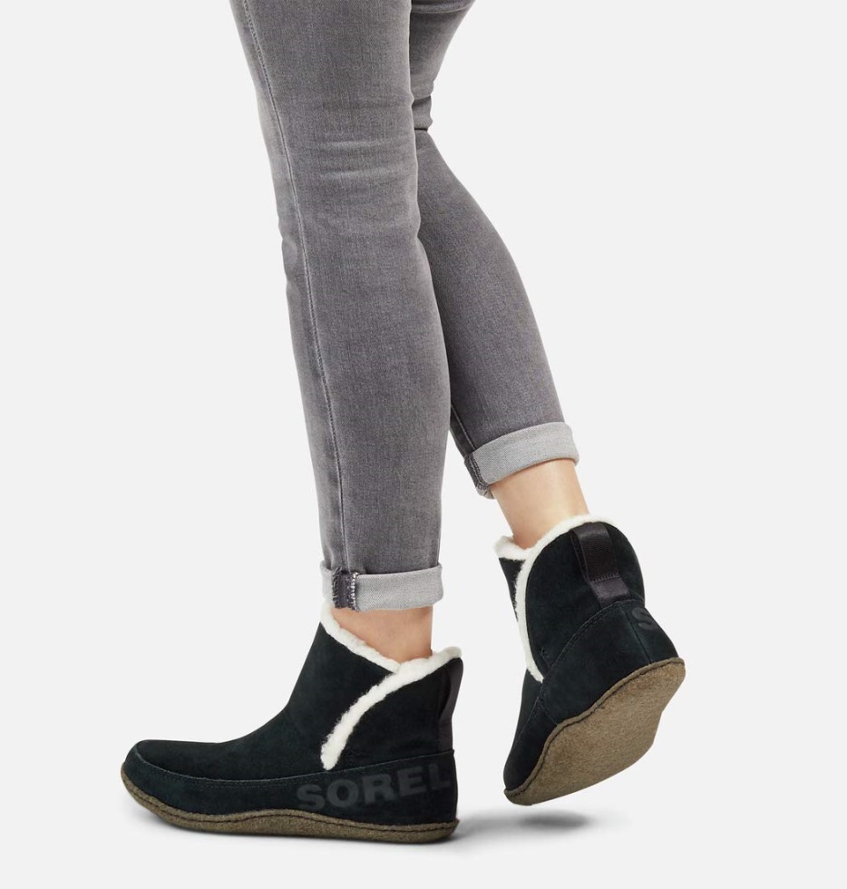 Damen Nakiska Bootie' Schneeschuh Black Natural Sorel Schweiz