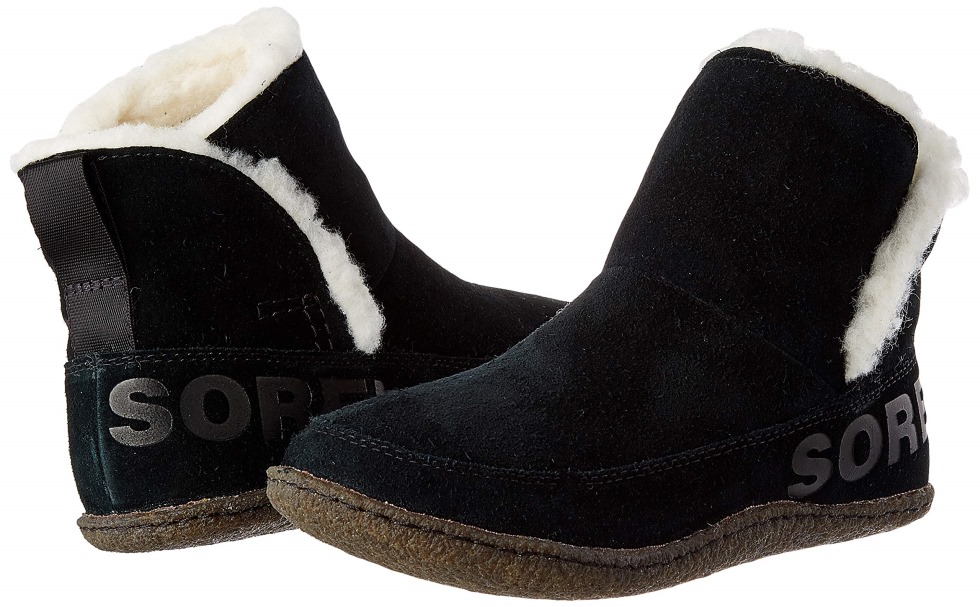 Damen Nakiska Bootie' Schneeschuh Black Natural Sorel Schweiz