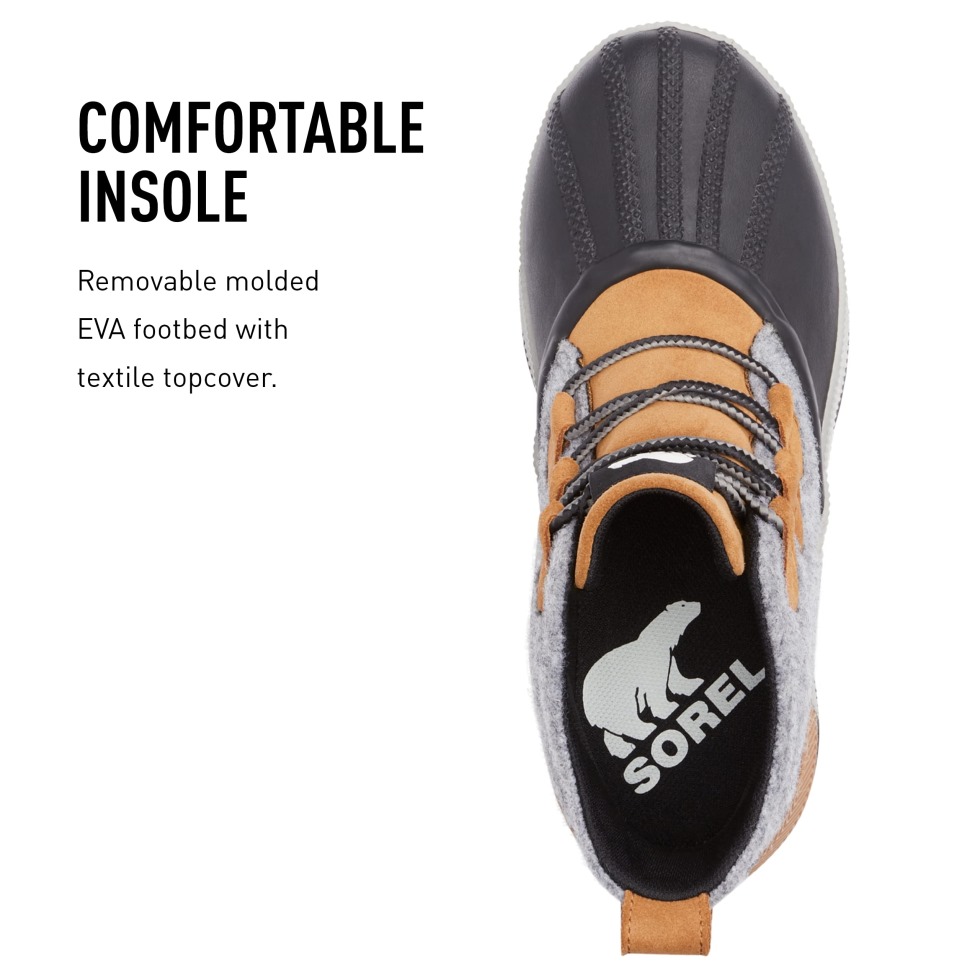 Out 'n About Iii Klassischer Stiefel Für Damen Wasserdichtes Leder Sorel Camel Braun Schwarz