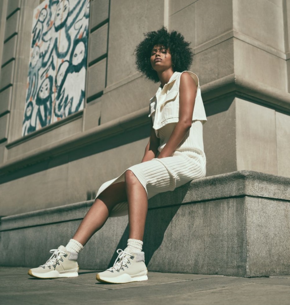 Damen Out N About Iii Conquest Boots Chalk-sea Salt Sorel Schweiz