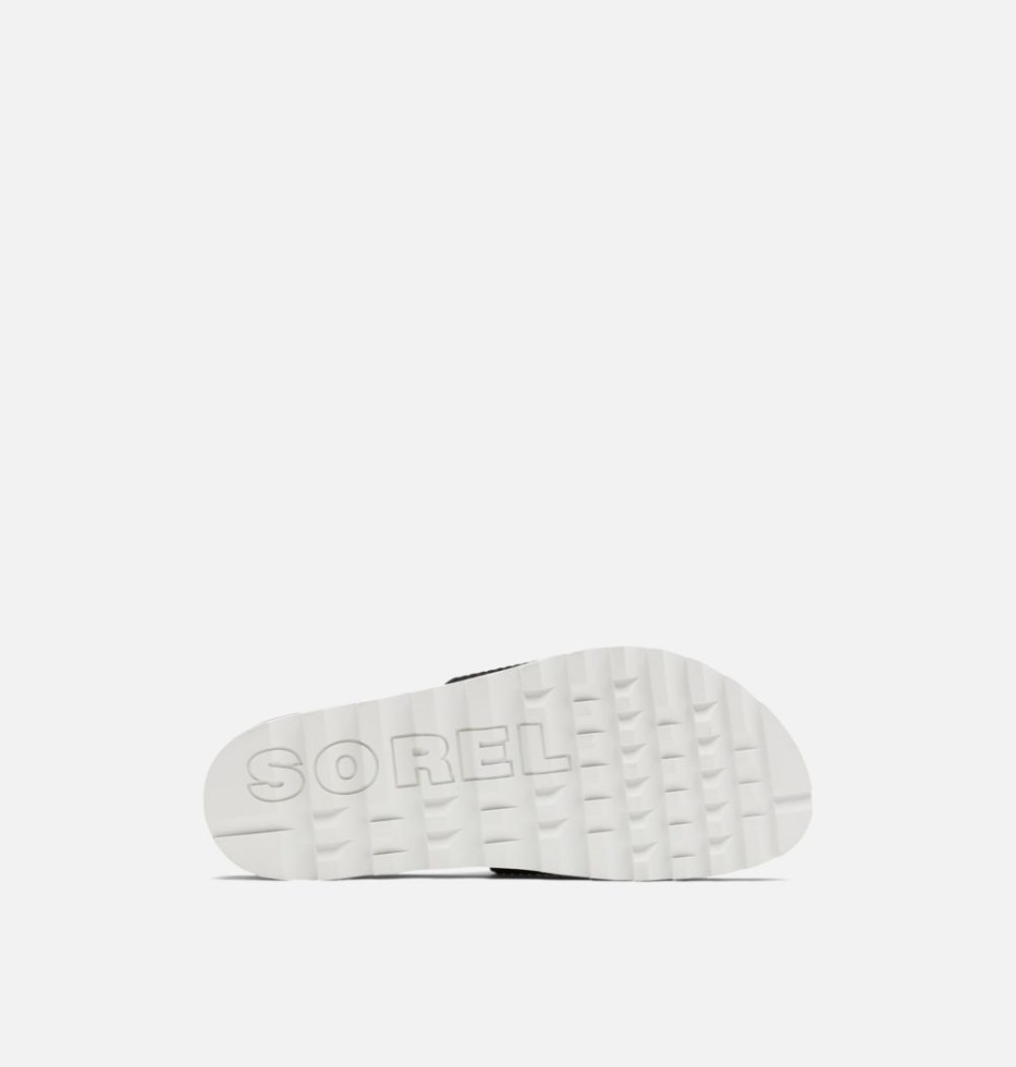 Roaming Easy Slide Damensandale Black-Sea Salt Sorel Schweiz