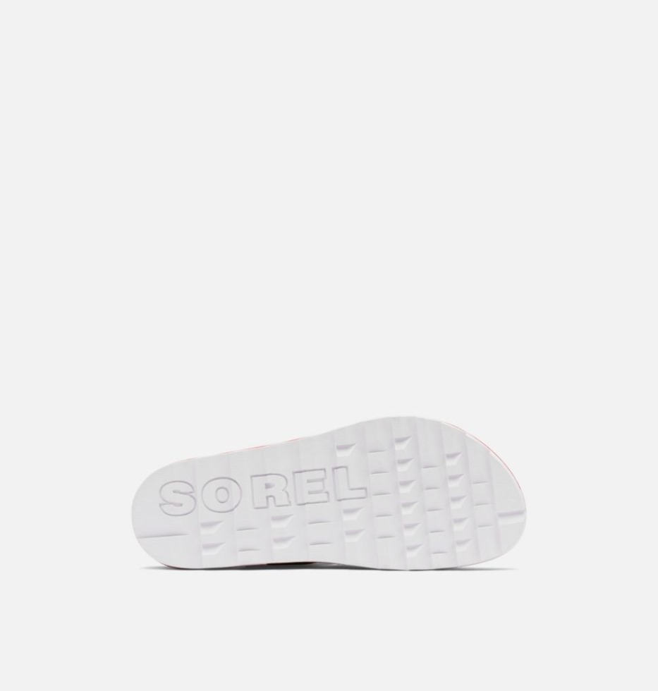 Roaming Sport Slide Damensandale Sorel Schweiz Black-Punch Pink