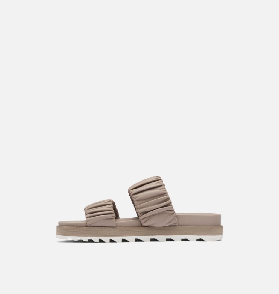 Roaming Damensandalen Mit Zwei Riemen Omega Taupe-Chalk Sorel Schweiz