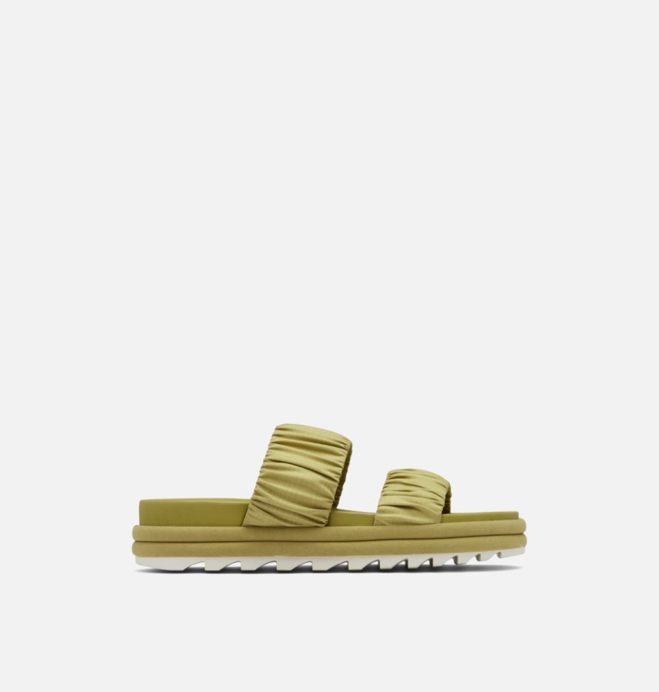 Roaming Slide-Sandale Mit Zwei Riemen Für Damen Sorel Switzerland Olive Shade-chalk
