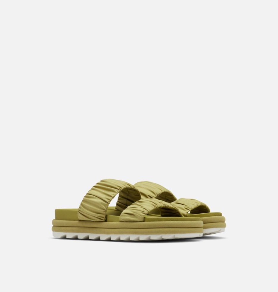 Roaming Slide-Sandale Mit Zwei Riemen Für Damen Sorel Switzerland Olive Shade-chalk