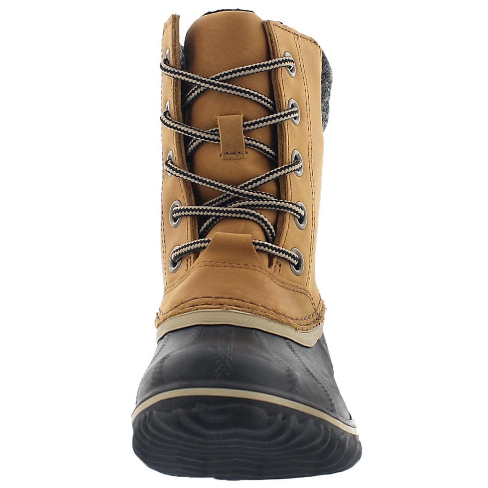 Damen Slimpack Lace Ii Schneestiefel Sorel Switzerland Elk Black