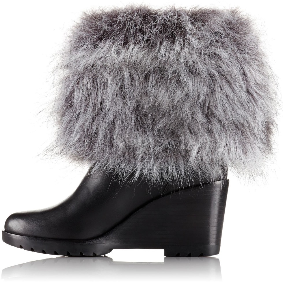 Damen Winterstiefel Boot Nl2079-052 Glacy Explorer Shortie Gefüttert Schwarz Sorel Schweiz