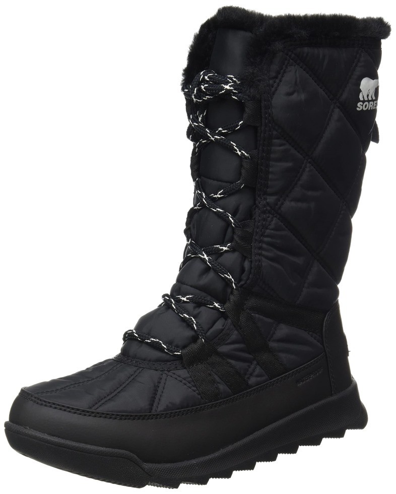 Damen-Winterstiefel Whitney II Tall Lace Wp Sorel Switzerland Black