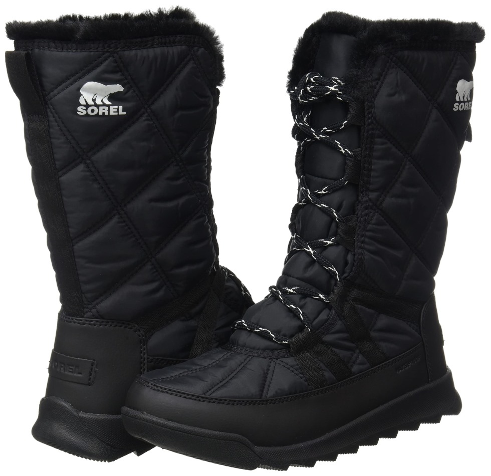 Damen-Winterstiefel Whitney II Tall Lace Wp Sorel Switzerland Black