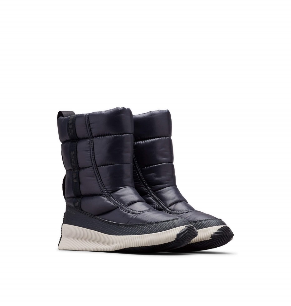 Damen Out 'n About Puffy Mid Sorel Schweiz Schwarz
