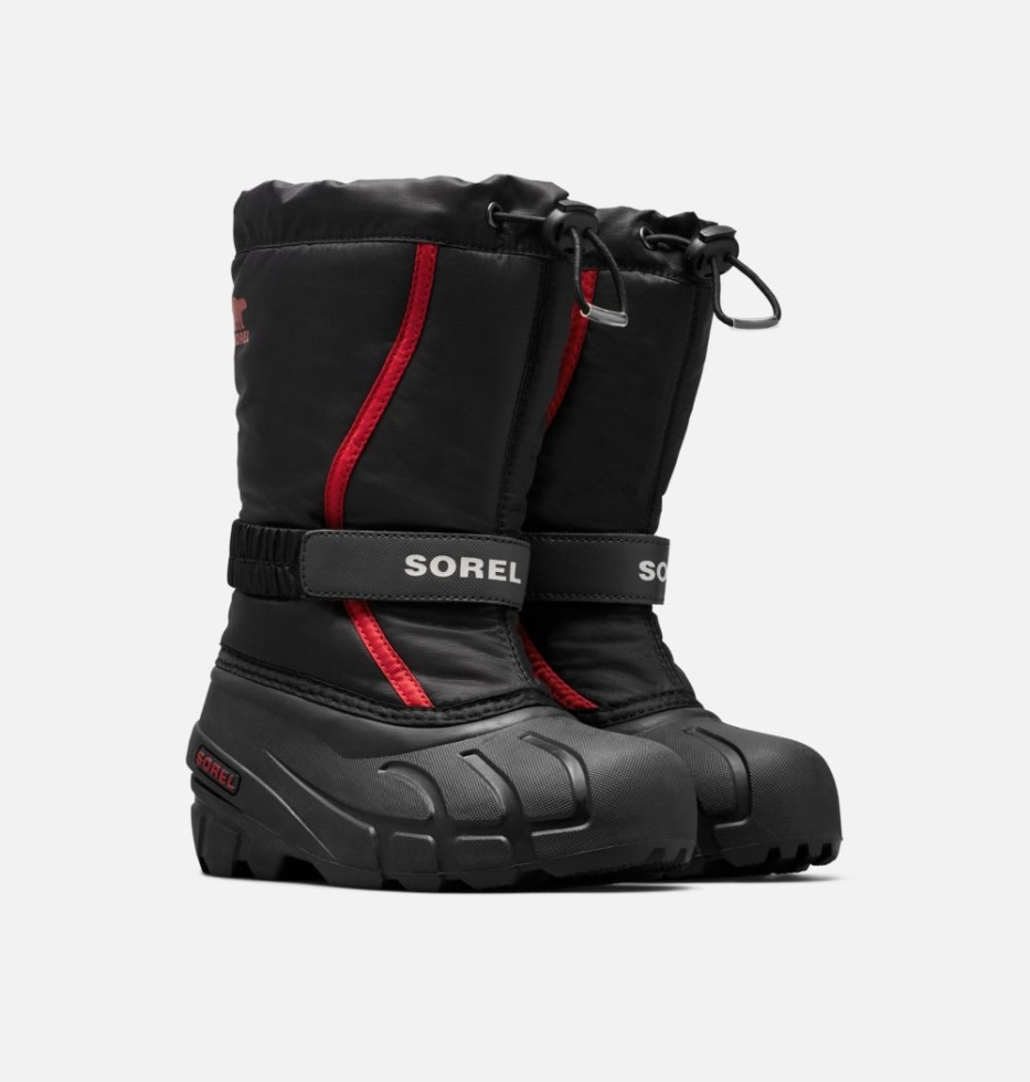 Jugend Flurry Boot Schwarz-hellrot Sorel Switzerland