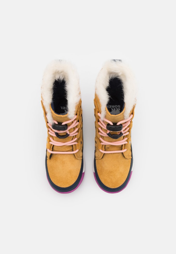 Whitney Ii Joan Lace Winterstiefel Für Kinder Geo Yellow/collegiate Navy Sorel Switzerland