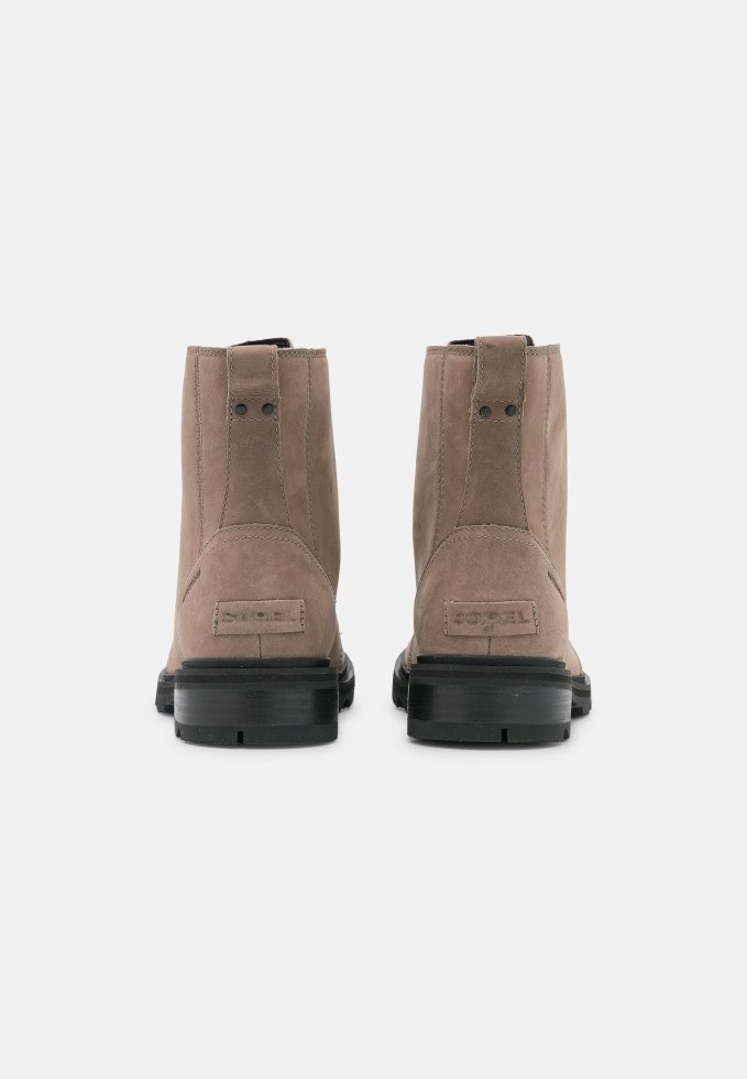 Sorel Switzerland Omega Taupe/schwarze Lennox Schnürstiefelette Mit Spitze